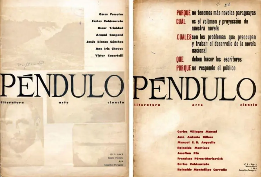Portadas del séptimo y octavo número de emPéndulo/em (1965). Cortesía