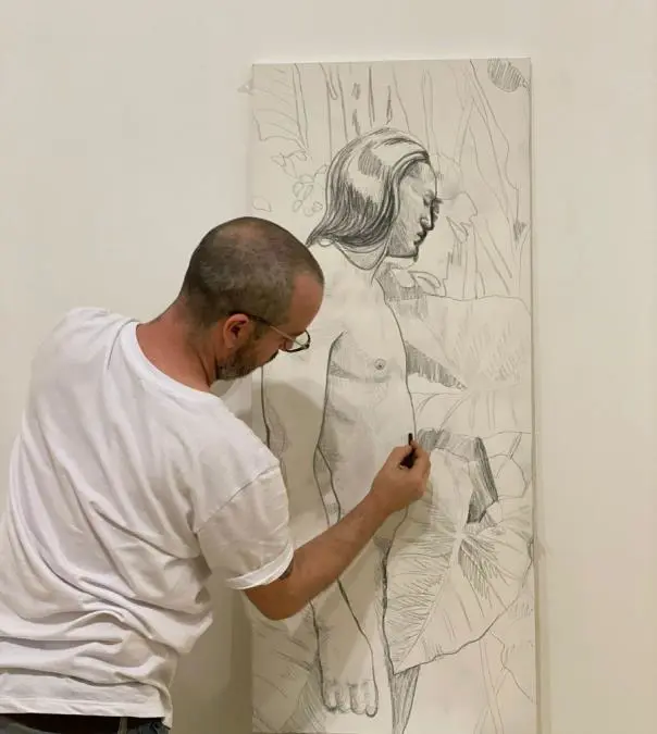 Hugo Cataldo en plena tarea. Cortes�a