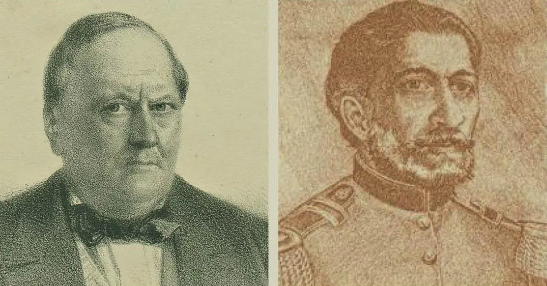 Carlos Antonio L�pez y Mariano Roque Alonso. Cortes�a