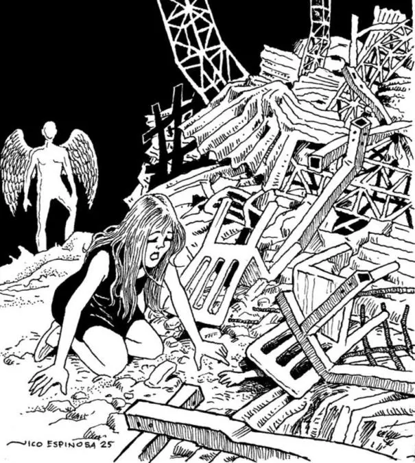 Ilustraci�n de Nicodemus Espinoza. Cortes�a