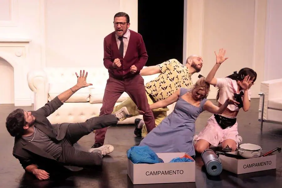 Obra teatral emReverso/em, dirigida por Mat�as Feldman. Cortes�a