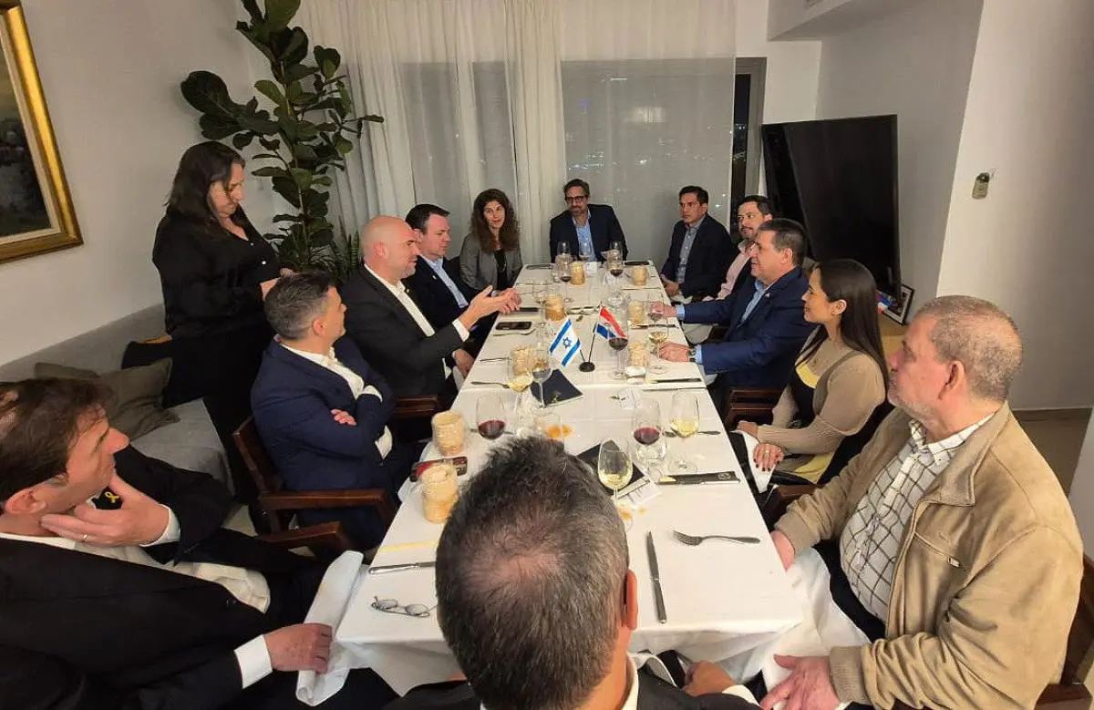 Cena ofrecida para Cartes en Israel. Foto: Gentileza.