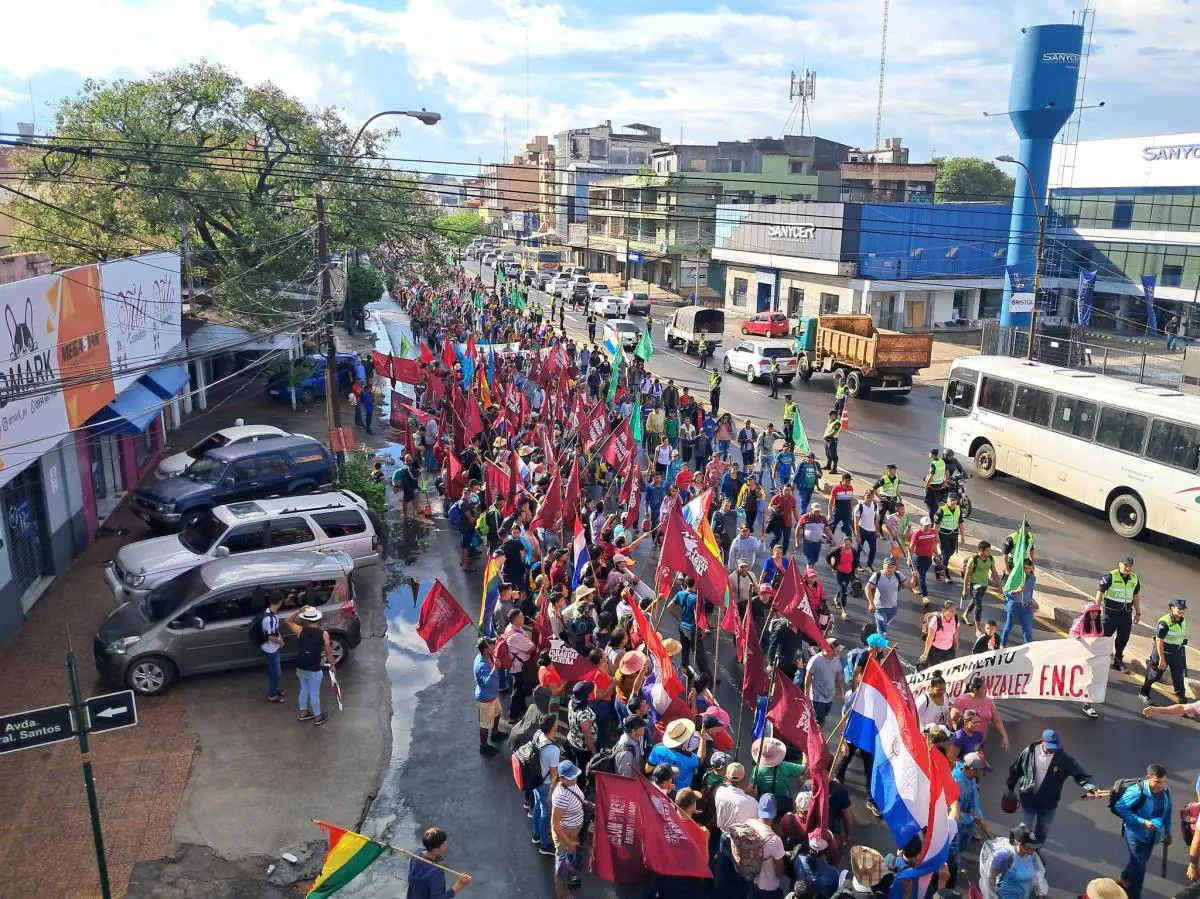 Marcha campesina. Foto: Ministerio del Interior.